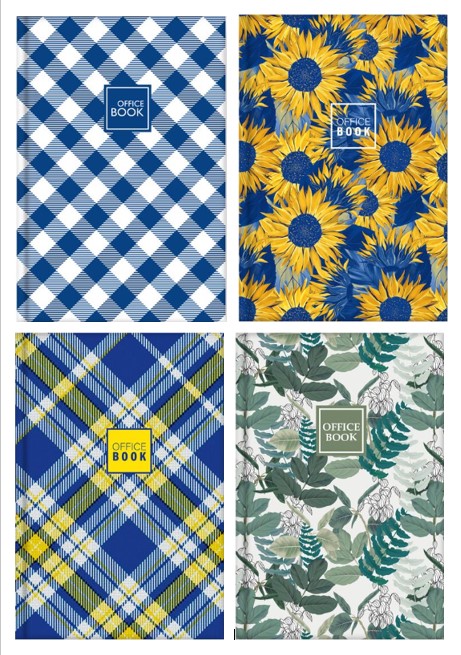 Книга записна, А4, тверда обкладинка, 96 арк, клітинка (Поліграфіст)